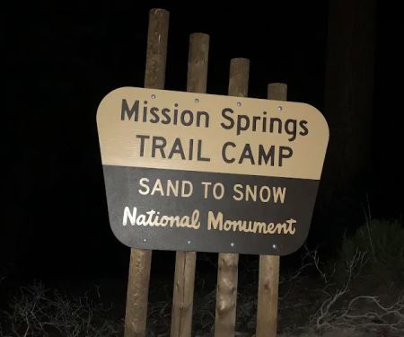 Mission Springs PCT Trail Camp