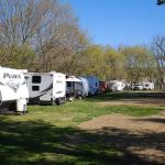 Riverside camping
